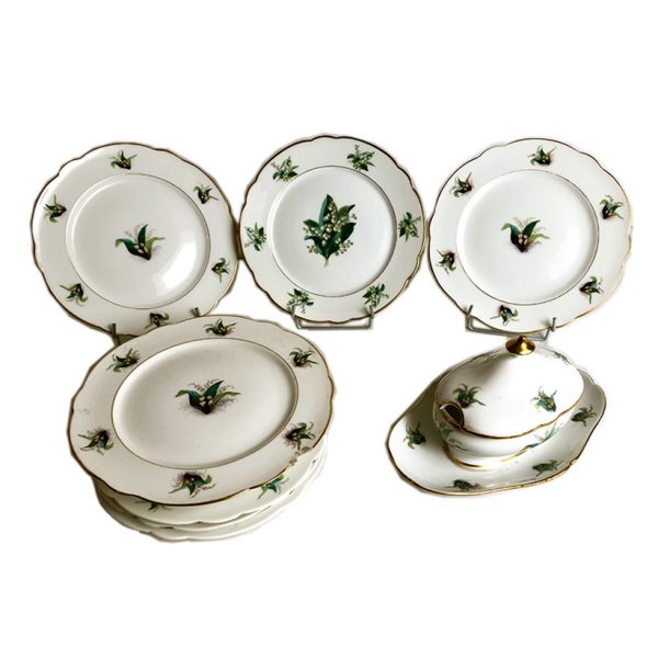 partie-service-porcelaine-decor-muguet