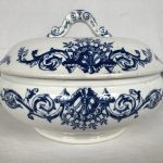 Lunéville Keller & Guérin, soupière et dix assiettes Maintenon – Image 9