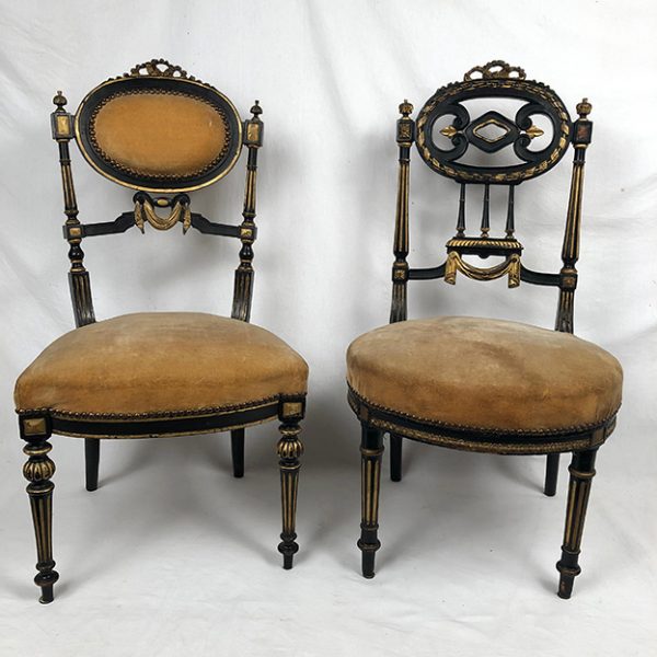 chaises-bois-noirci-napoleon-iii