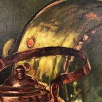 Henri Dupin, Nature morte aux cuivres, huile sur toile XXe – Image 7