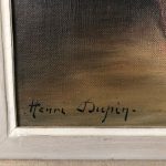 Henri Dupin, Nature morte aux cuivres, huile sur toile XXe – Image 8