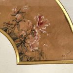Projet d'éventail, aquarelle représentant des fleurs. Suzanne Tiessié, fin XIXe – Image 6