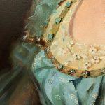 Huile sur toile signée Giuseppe P. Anzino et datée 1907. Portrait de Miss Margaret Elizabeth WAYNE – Image 6