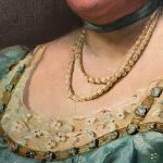 Huile sur toile signée Giuseppe P. Anzino et datée 1907. Portrait de Miss Margaret Elizabeth WAYNE – Image 9