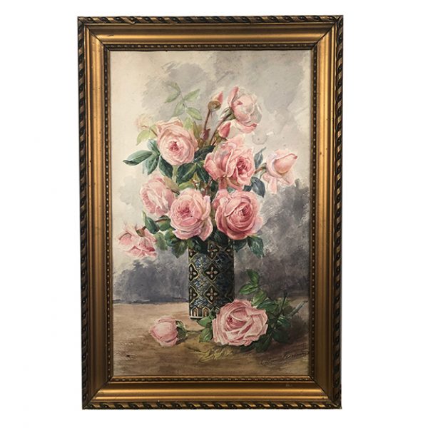 aquarelle-bouquet-roses