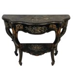 console-napoleon-iii-bois-noirci-nacre