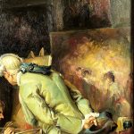 Huile sur toile, L'atelier du peintre, XXe – Image 7