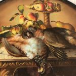 Paire de grands pastels de forme ovale, natures mortes au gibier. XIXe – Image 11