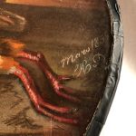 Paire de grands pastels de forme ovale, natures mortes au gibier. XIXe – Image 15
