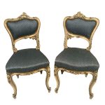 paire-chaises-bois-laque-rocaille