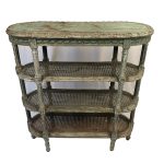console-louis-xvi-bois-laque-vert
