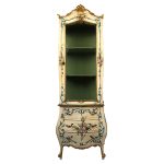 commode-vitrine-venitien-decor-fleurs