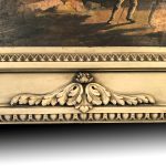 Très grand trumeau de style Louis XVI, bois laqué gris/vert, XIXe – Image 10