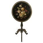 gueridon-basculant-fleurs-oiseau-napoleon-iii