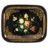 plateau-tole-decor-fleurs-napoleon-iii