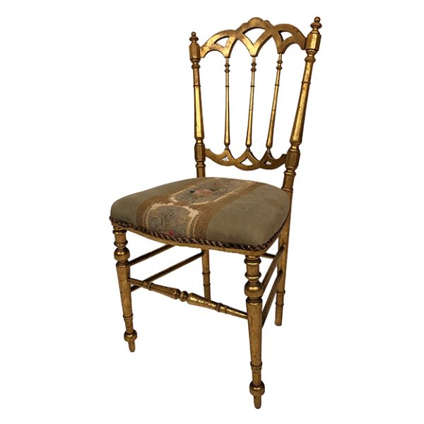 chaise-bois-dore-napoleon-iii