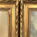 Paire d'huiles sur toile, paysages animés XIXe – Image 13
