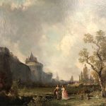 Paire d'huiles sur toile, paysages animés XIXe – Image 6
