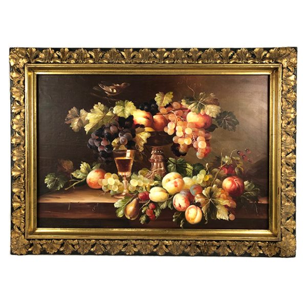 peinture-huile-nature-morte-fruits-xxe