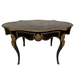 table-milieu-bois-noirci-laiton-napoleoniii