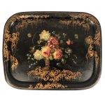 plateau-tole-decor-fleurs-napoleon-iii