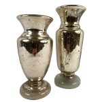 vases-verre-souffle-eglomise-xixe