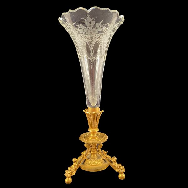 vase-cornet-bronze-dore-cristal